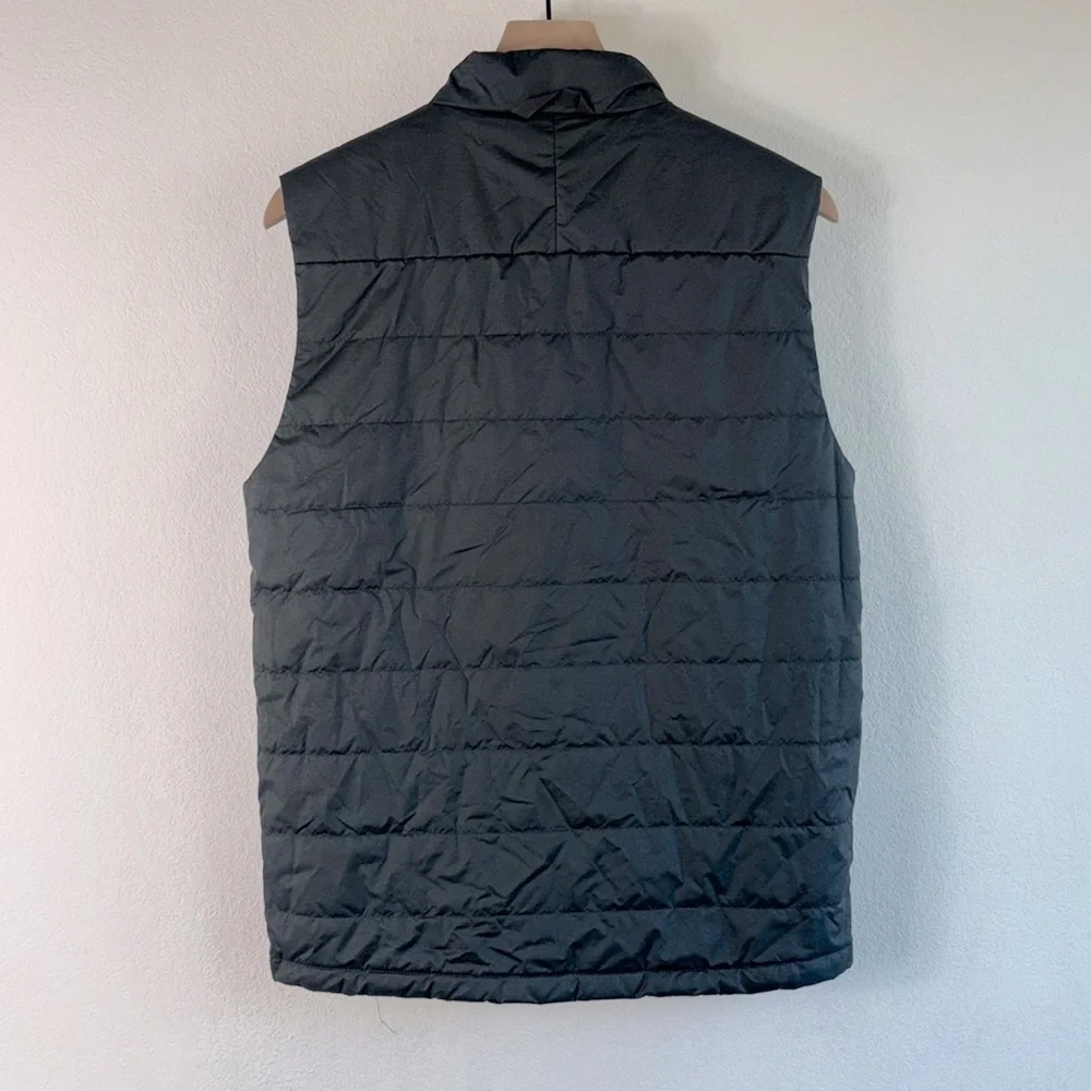 The North Face Men's Bombay Dark Grey Zip Lightweight Puffer Vest Sz S
